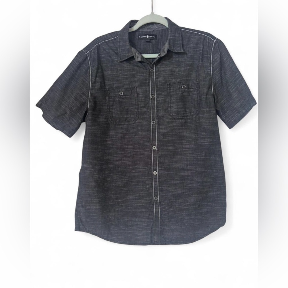 Beverly Hills Polo Club Men’s Button-Up Shirt Size Large Short Sleeve